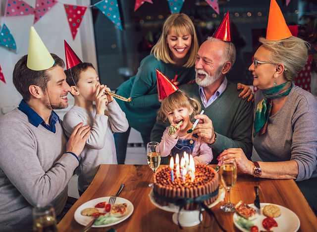Original birthday celebration photograph